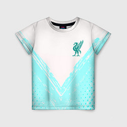 Футболка детская Liverpool logo texture fc, цвет: 3D-принт