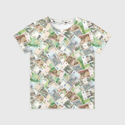 Футболка детская Российские денежные купюры, цвет: 3D-принт