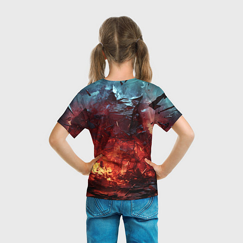 Детская футболка Абстрактный взрыв / 3D-принт – фото 6