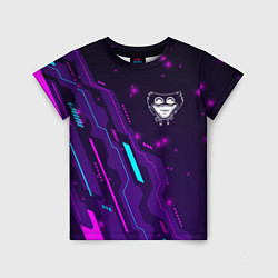 Футболка детская Poppy Playtime neon gaming, цвет: 3D-принт