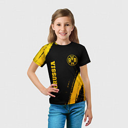 Футболка детская Borussia - gold gradient вертикально, цвет: 3D-принт — фото 2