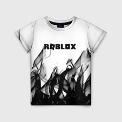 Футболка детская Roblox flame текстура, цвет: 3D-принт