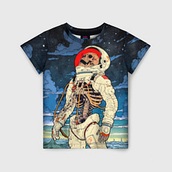 Футболка детская Скелет - астронавт, цвет: 3D-принт