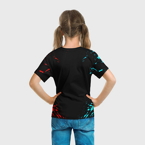 Детская футболка Half life краска текстура валф / 3D-принт – фото 6