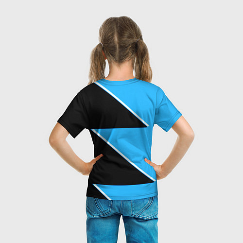 Детская футболка Manchester City geometry sport / 3D-принт – фото 6