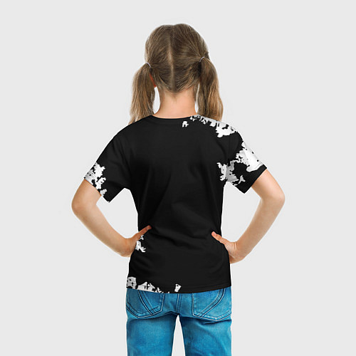 Детская футболка Обитель зла текстура краски / 3D-принт – фото 6