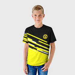 Футболка детская Borussia текстура спорт, цвет: 3D-принт — фото 2