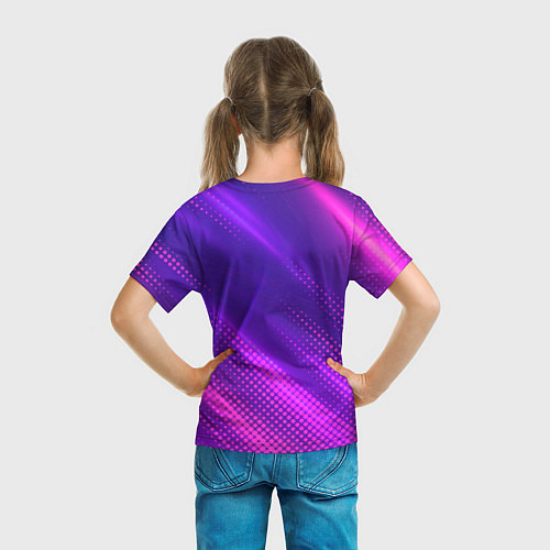 Детская футболка Valencia legendary sport grunge / 3D-принт – фото 6