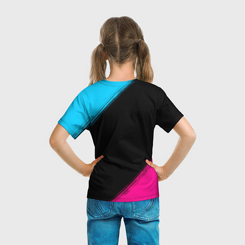 Детская футболка Roma - neon gradient / 3D-принт – фото 6