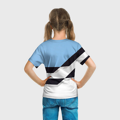 Детская футболка Tottenham sport geometry / 3D-принт – фото 6