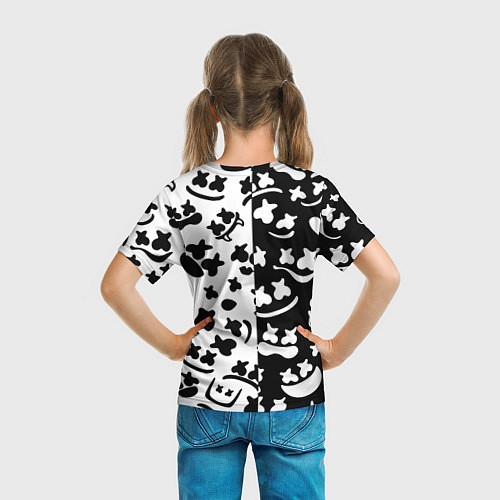 Детская футболка Marshmello music pattern / 3D-принт – фото 6