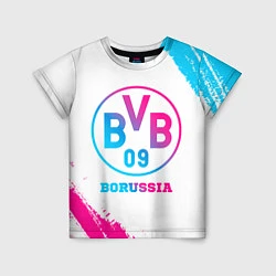 Футболка детская Borussia neon gradient style, цвет: 3D-принт