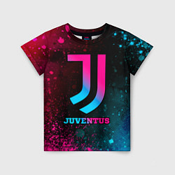 Футболка детская Juventus - neon gradient, цвет: 3D-принт