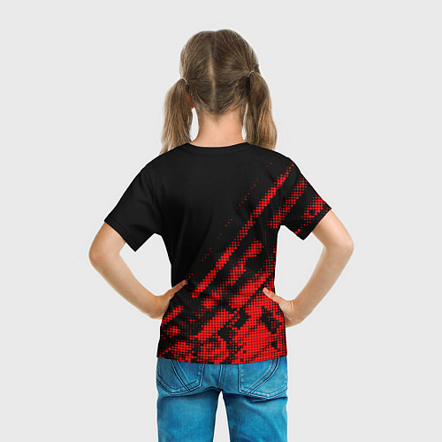 Детская футболка Hoffenheim sport grunge / 3D-принт – фото 6