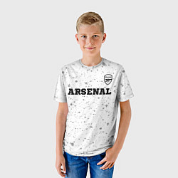 Футболка детская Arsenal sport на светлом фоне посередине, цвет: 3D-принт — фото 2