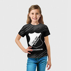 Футболка детская Hoffenheim sport на темном фоне, цвет: 3D-принт — фото 2