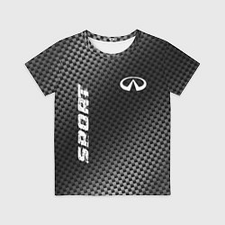Футболка детская Infiniti sport carbon, цвет: 3D-принт