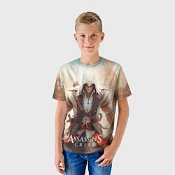 Футболка детская Assassins creed большой город, цвет: 3D-принт — фото 2