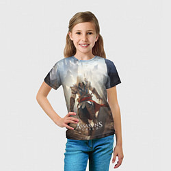 Футболка детская Assassins creed старинный город, цвет: 3D-принт — фото 2