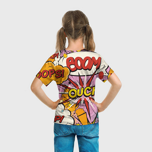 Детская футболка Oops-boom: комикс бум / 3D-принт – фото 6