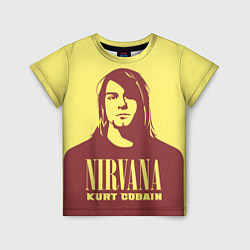 Футболка детская Kurt Cobain Nirvana, цвет: 3D-принт