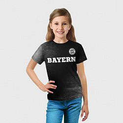 Футболка детская Bayern sport на темном фоне посередине, цвет: 3D-принт — фото 2