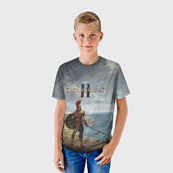 Футболка детская Герой titan quest 2, цвет: 3D-принт — фото 2