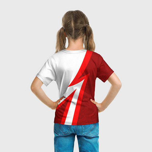 Детская футболка Великая отечественная - Бело-красный / 3D-принт – фото 6