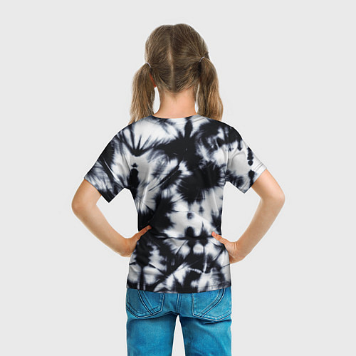 Детская футболка Серый тай дай / 3D-принт – фото 6