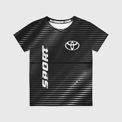 Футболка детская Toyota sport metal, цвет: 3D-принт