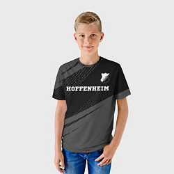 Футболка детская Hoffenheim sport на темном фоне посередине, цвет: 3D-принт — фото 2