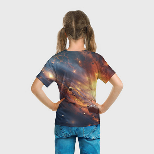 Детская футболка Вселенная и планеты / 3D-принт – фото 6