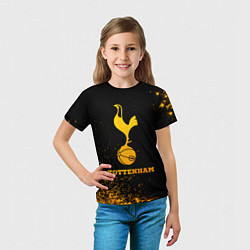 Футболка детская Tottenham - gold gradient, цвет: 3D-принт — фото 2
