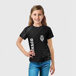 Футболка детская Monaco sport на темном фоне вертикально, цвет: 3D-принт — фото 2