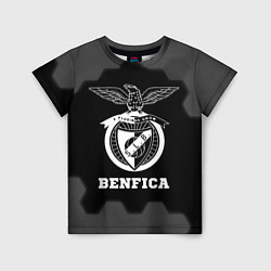 Футболка детская Benfica sport на темном фоне, цвет: 3D-принт