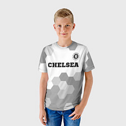 Футболка детская Chelsea sport на светлом фоне посередине, цвет: 3D-принт — фото 2