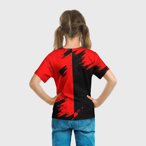 Детская футболка Ajax sport color red / 3D-принт – фото 6