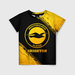 Футболка детская Brighton - gold gradient, цвет: 3D-принт