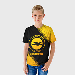 Футболка детская Brighton - gold gradient, цвет: 3D-принт — фото 2