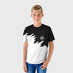 Футболка детская Borussia краски белые, цвет: 3D-принт — фото 2