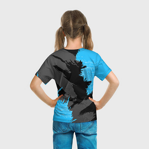 Детская футболка Extreme blue / 3D-принт – фото 6