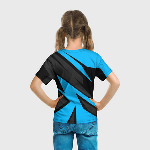 Детская футболка Geometry racing / 3D-принт – фото 6