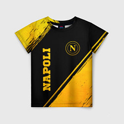 Футболка детская Napoli - gold gradient вертикально, цвет: 3D-принт