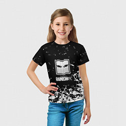 Футболка детская Rainbow six стелс лого краски, цвет: 3D-принт — фото 2