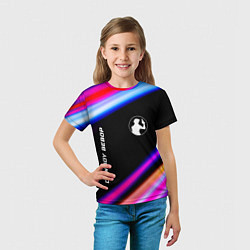 Футболка детская Cowboy Bebop speed anime lights, цвет: 3D-принт — фото 2