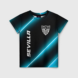 Футболка детская Sevilla неоновые лампы, цвет: 3D-принт