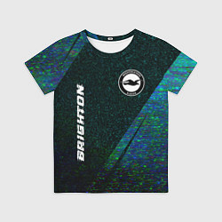 Футболка детская Brighton glitch blue, цвет: 3D-принт