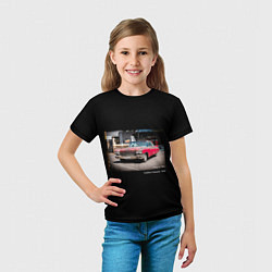 Футболка детская Ретро автомобиль Cadillac Eldorado 1960 года, цвет: 3D-принт — фото 2