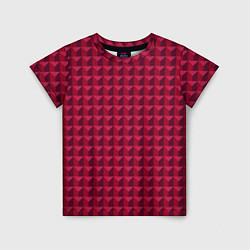 Детская футболка Бордовая мозаика