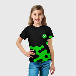 Футболка детская Minecraft game creeper, цвет: 3D-принт — фото 2